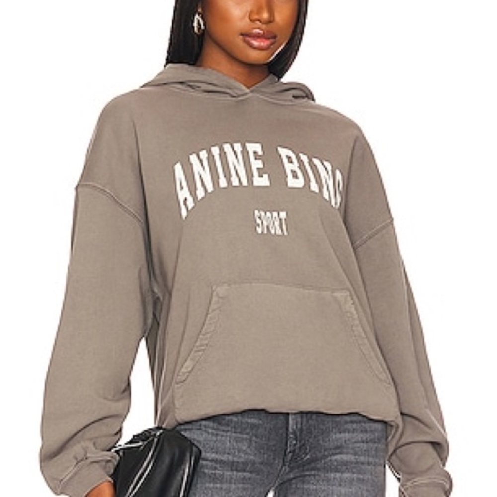 Anine Bing Harvey Hoodie - Dusty Olive L
